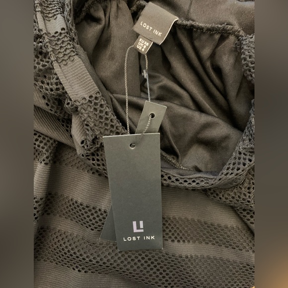 Lost Ink Pinafore Skirt In Lace - Picture 6 of 12